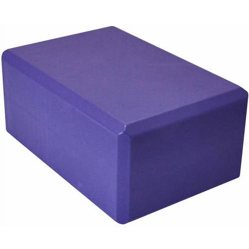 H&S 2 x Yoga Block High Density EVA Foam Brick Eco Friendly Purple