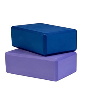 Yoga Direct 3 Inch Light Blue Foam Yoga Block