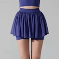 thumbnail image 1 of Yoga Drapey Double Ruffles Athletic Shorts for Women , High Waisted Flowy Tennis Workout Running Tiered Skorts, 1 of 7