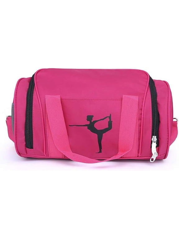 Yoga Duffel Bag for Women Girls' Dance Bag Gymnastics Bag 15.4x9x9.8 Inches