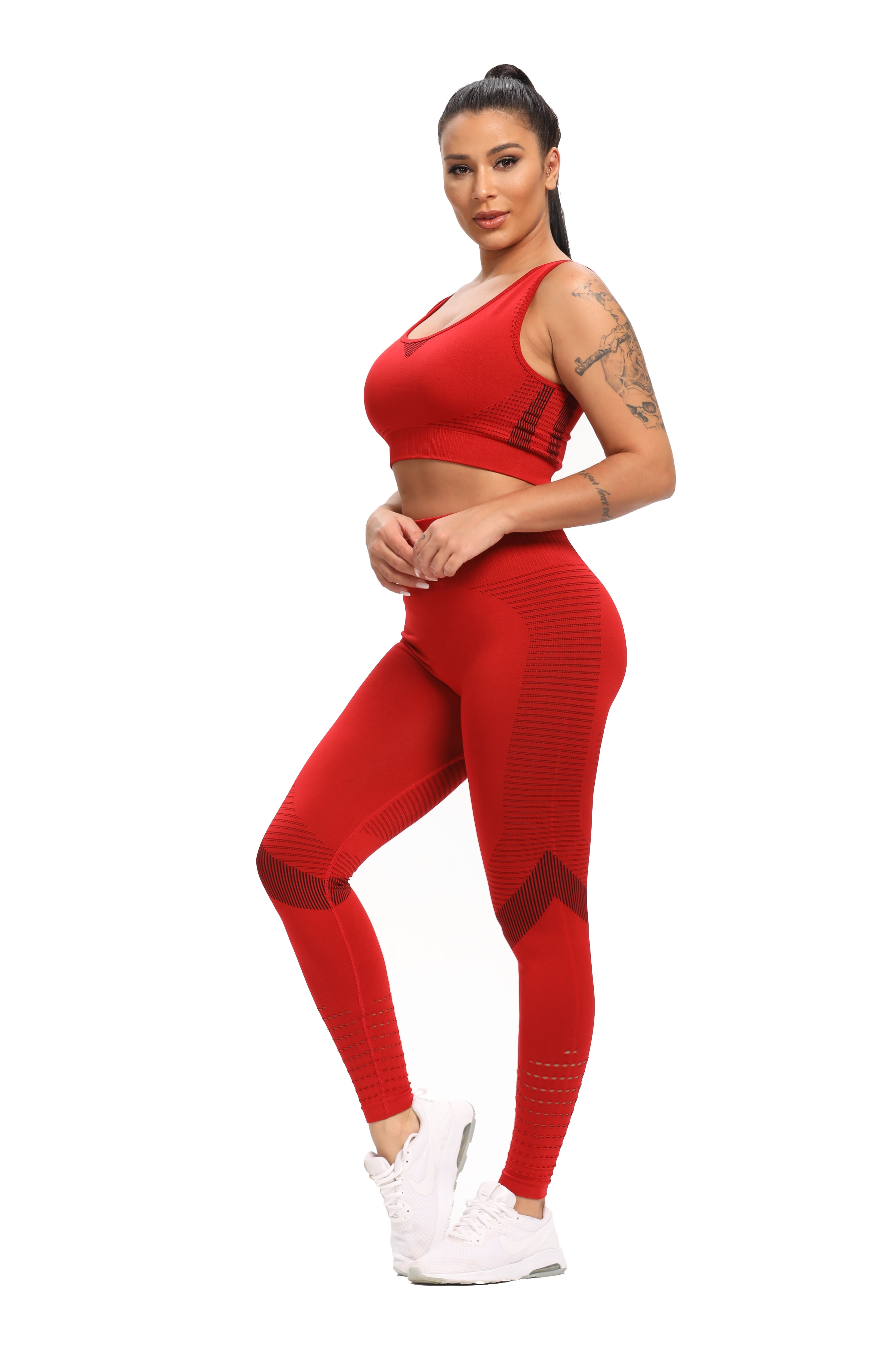 Yoga Exercise Gym Sports Workout Athletic Women Outfits 2 piece