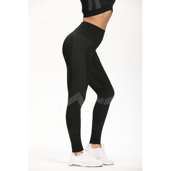 Yoga Exercise Gym Sports Workout Athletic Women Outfits 2 piece Seamless Bra High Waist Full Length Pants Leggings Set for Running Jogging Walking Tummy Control Non See-Through All Day Comfort
