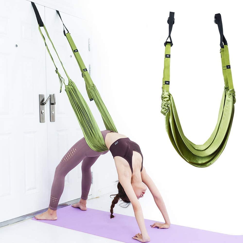 Yoga Fitness Stretching Strap Adjustable Leg Stretcher Back Bend Assist  Trainer Improve Leg Waist Back Flexibility Home Gym Equipment, for Rehab  Pilates Ballet Cheerleading Splits Gymnastics 