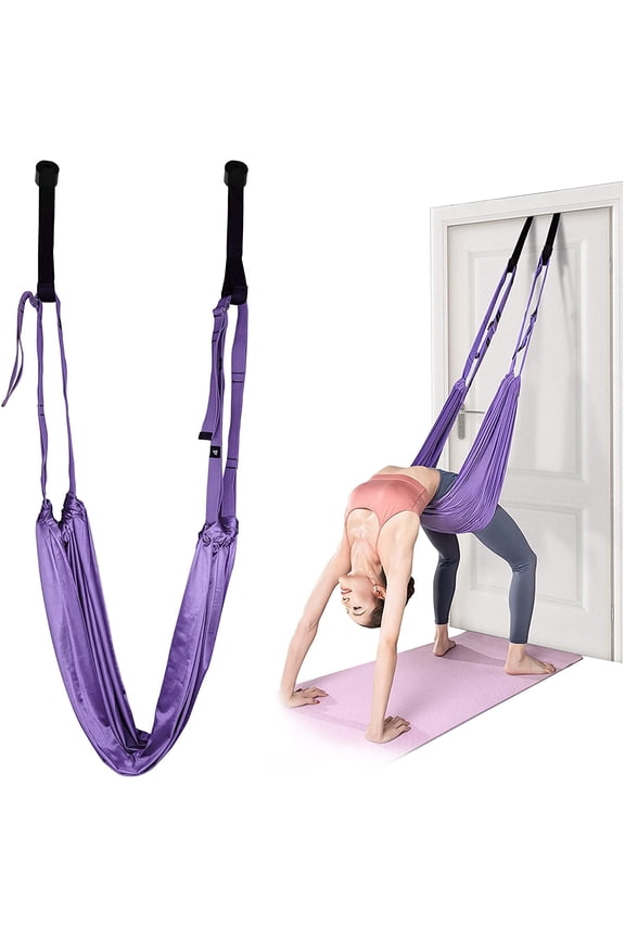 Yoga Fitness Stretching Strap Adjustable Leg Stretcher Back Bend Assist Trainer