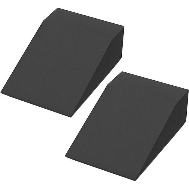 Yoga Foam Wedge Blocks Black (Pair) Soft Wrist Wedge, Supportive Foot