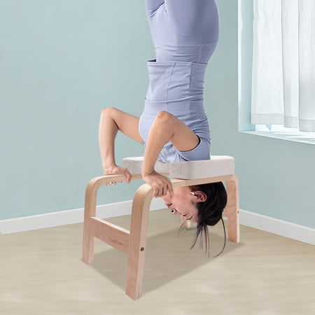 Yoga Headstand Bench Exercise Inversion Stool Workbench Upside Down Chair For Beginners, Experienced Yoga Practitioners