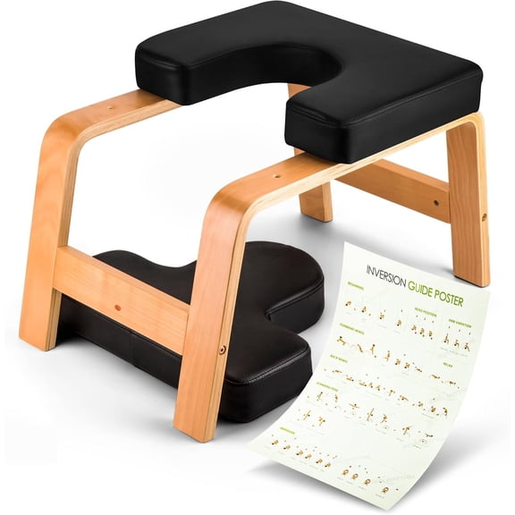Yoga Headstand Bench, Yoga Inversion Chair, Headstand Trainer for  , Improve Sleep &  and Strength , Ideal for  Workout, Fitness and Gym