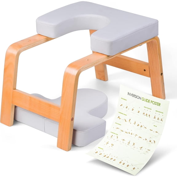 Yoga Headstand Bench, Yoga Inversion Chair, Headstand Trainer for  , Improve Sleep &  and Strength , Ideal for  Workout, Fitness and Gym