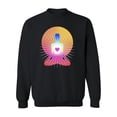 thumbnail image 1 of Yoga Heart Shining Sweatshirt Women -Image by Shutterstock, Female 5X-Large, 1 of 4