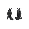 thumbnail image 1 of Yoga Hippo Bookends, Heavy Resin Animal Book Holders, Creative Yoga Hippo Statue, Three Colors (Black), 2 Pcs, 1 of 5