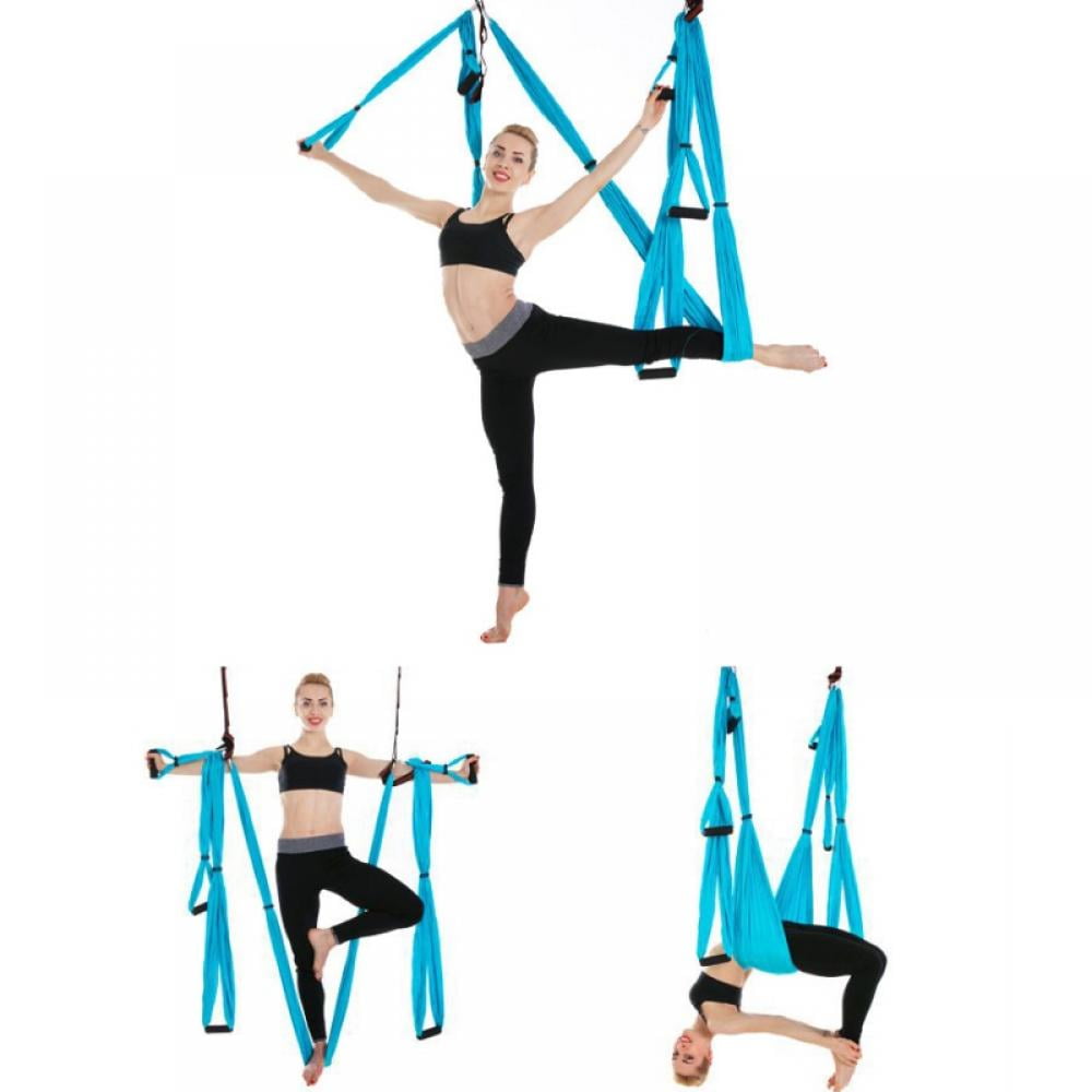 YOGABODY Yoga Trapeze Pro - Yoga Inversion Swing with Free Video Series and  Pose Chart, Purple 