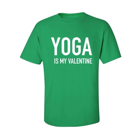 Yoga Is My Valentine Adult Short Sleeve T-shirt