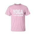 thumbnail image 1 of Yoga Is My Valentine Adult Short Sleeve T-shirt, 1 of 4