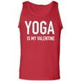 thumbnail image 1 of Yoga Is My Valentine Adult Tank Top, 1 of 2