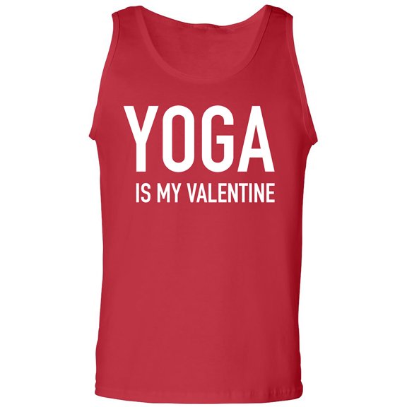 Yoga Is My Valentine Adult Tank Top