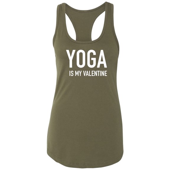 Yoga Is My Valentine Racerback Tank