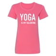 thumbnail image 1 of Yoga Is My Valentine Womens crewneck tee, 1 of 2
