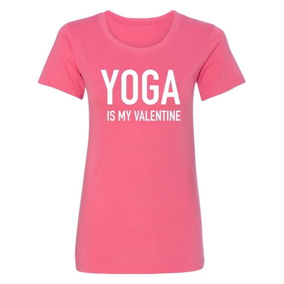 Yoga Is My Valentine Womens crewneck tee