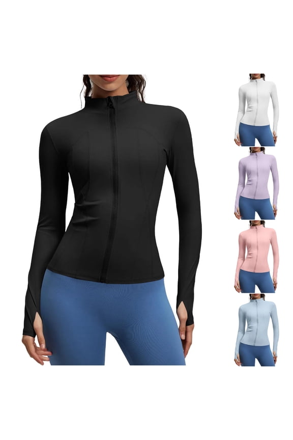 Yoga Jacket Women Naked Feel Yoga Wear Fitted Outerwear Tight Sport Top For Training Running Fitness Jacket For Active Warm Up Spring Jackets For Women
