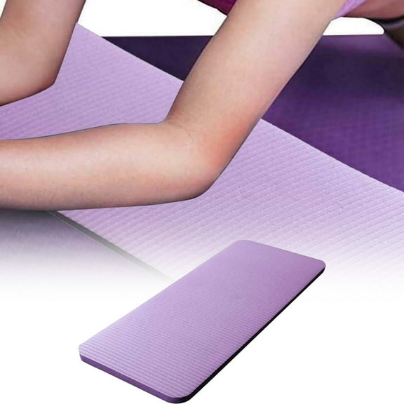 Yoga Knee Pad Cushion Thick Yoga Mat withCarrier Strap,Comfortable Foam Knee Elbow Pad Mats for Exercise Yoga Indoor Pads Fitness,Purple,23.6x9.8 Inch