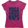 thumbnail image 1 of Yoga Kombucha Naps Queen Nap Sleepy Morning Person Fitness Gym Fashion Tee, 1 of 4