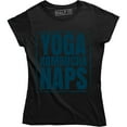 thumbnail image 1 of Yoga Kombucha Naps Queen Nap Sleepy Morning Person Fitness Gym Fashion Tee, 1 of 4