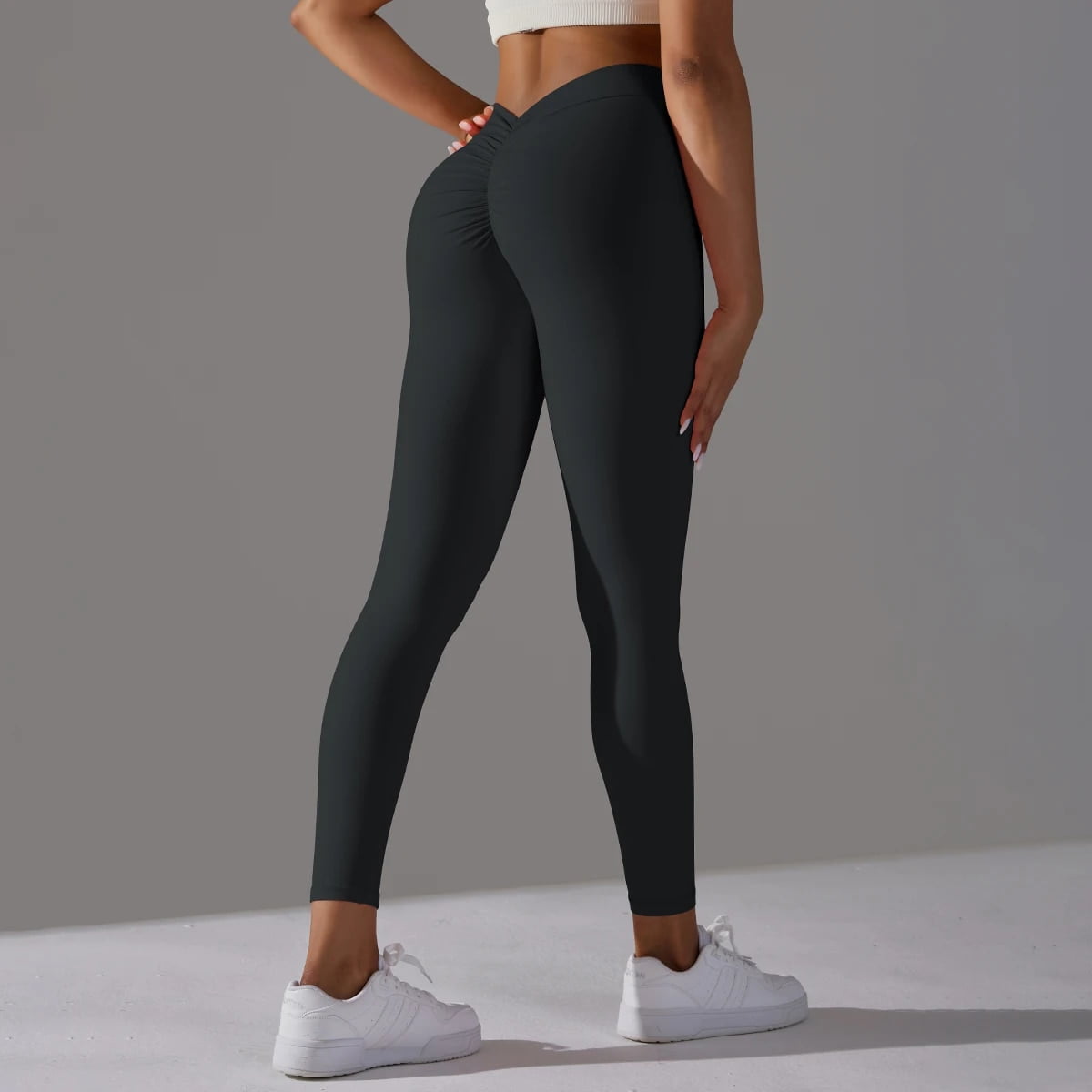 Yoga Leggings Back V Butt Sexy Leggings Women Yoga Pants Fitness Workout  Gym Running Leggings High Waist Active Wear Tight Pants