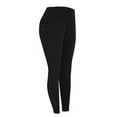 thumbnail image 1 of Yoga Leggings For Women Pocket Leggings Fitness Sports Running Yoga Athletic Pants Black, 1 of 9