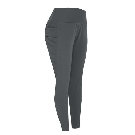 Yoga Leggings For Women Pocket Leggings Fitness Sports Running Yoga Athletic Pants Dark Gray