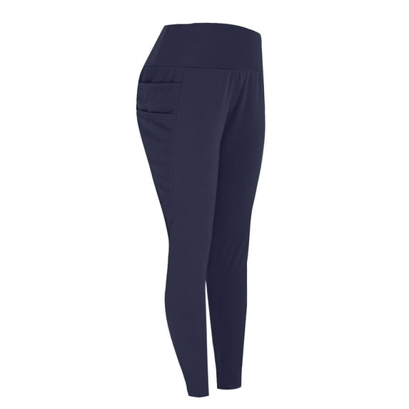 Yoga Leggings For Women Pocket Leggings Fitness Sports Running Yoga Athletic Pants Navy