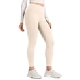 thumbnail image 1 of Yoga Leggings - High Waisted Soft Womens Workout Lounge Pants Beige XXL, 1 of 5