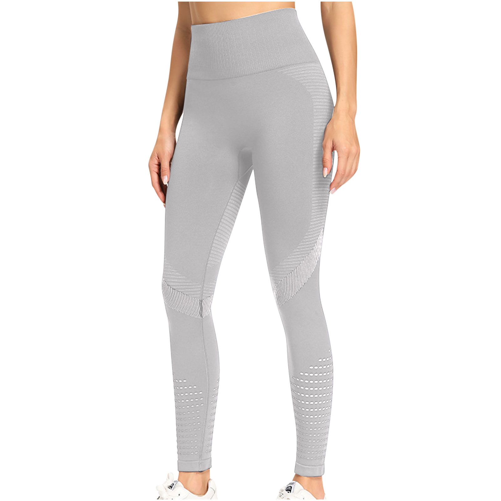 Yoga Leggings Women Mesh Breathable High Waist Tight Pants Fitness 