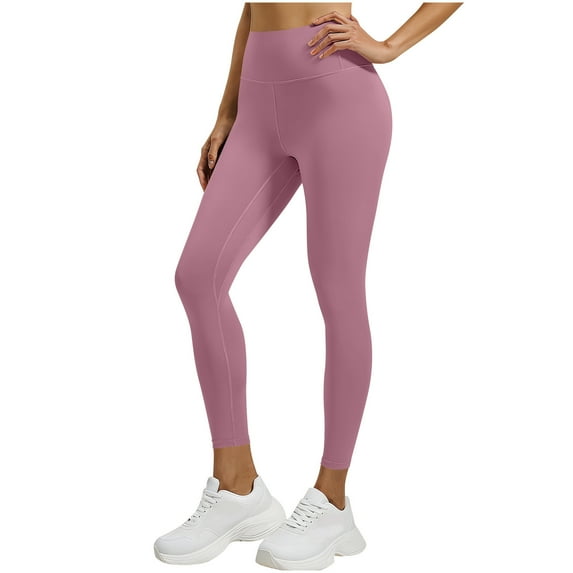 Yoga Leggings for Women High Waist Solid Color Womens Tights Lightweight Workout Joggers Casual Athletic Running Leggings