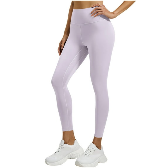 Yoga Leggings for Women High Waist Solid Color Womens Tights Lightweight Workout Joggers Casual Athletic Running Leggings