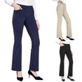 thumbnail image 1 of Yoga Leggings for Women Plus Size Pull on Pants Stretchy Wide Leg Yoga Pants Leggings Women for Workout Running Athletic Activewear, 1 of 5