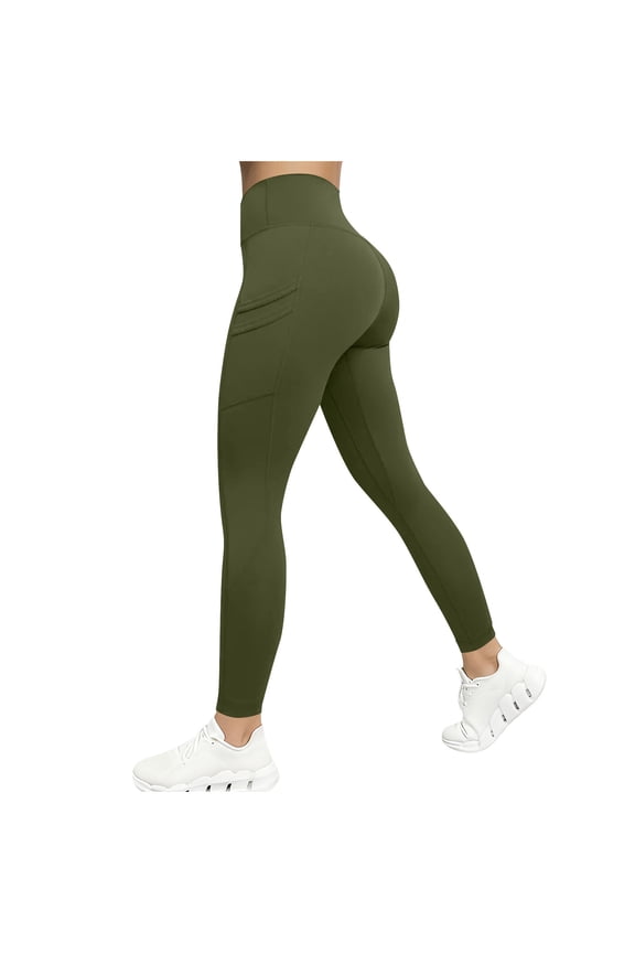 Yoga Leggings for Women with Pockets High Waisted Gym Pants Buttery Soft Workout