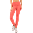 thumbnail image 1 of Yoga Leggings with Pockets High Waist Tummy Control Super Soft Stretchy Skinny Workout Yoga Pants 28" Coral Pink Large, 1 of 4