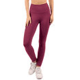 thumbnail image 1 of Yoga Leggings with Pockets High Waist Tummy Control Super Soft Stretchy Workout Yoga Pants 25" Burgundy 3X, 1 of 4