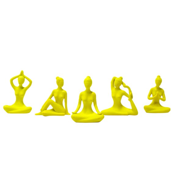 Yoga Man Meditation Set – Resin Zen Decor for Home, Office & Yoga Studio – Spiritual Figurine Ornament for Mindfulness Practice