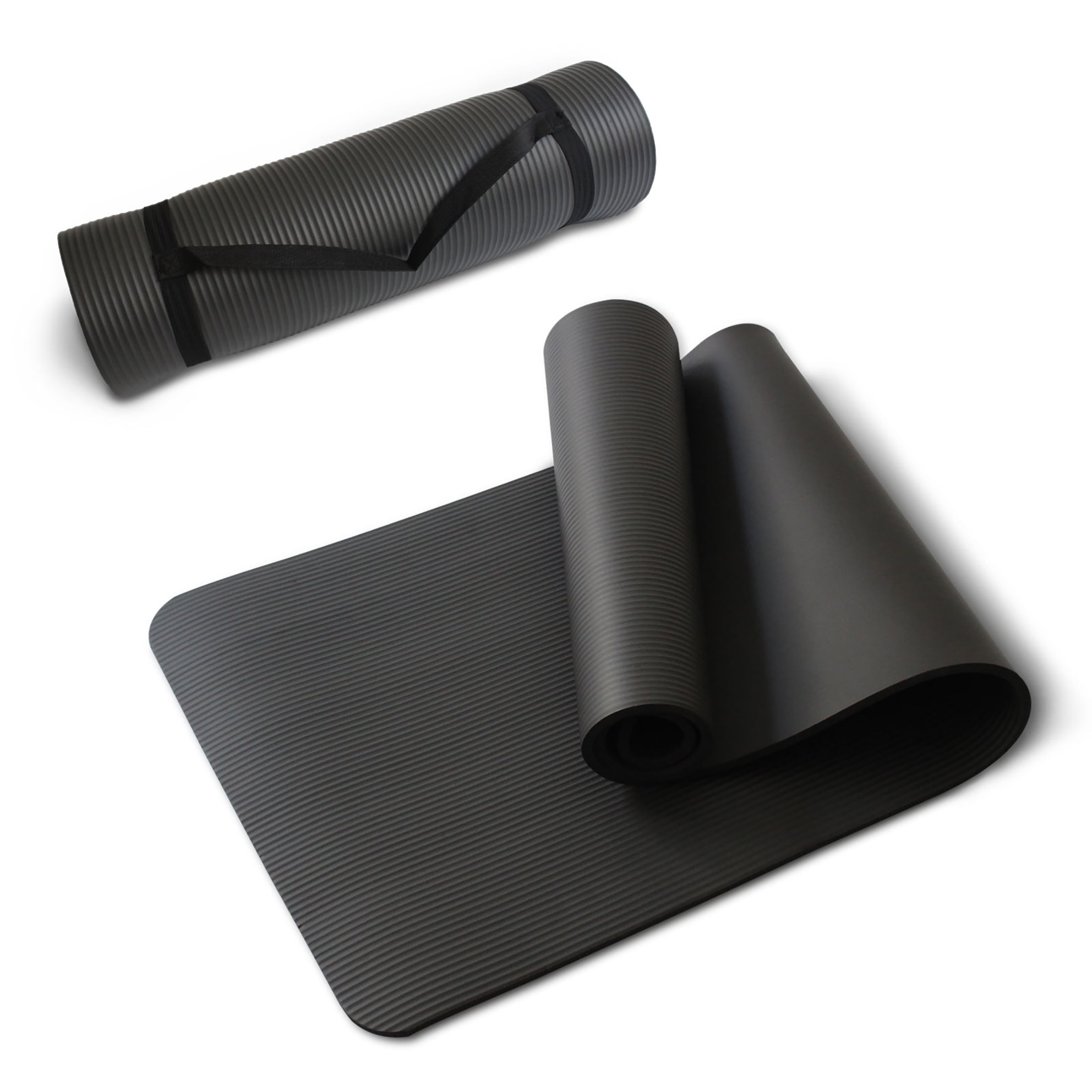 Yoga Mat 1/2 inch thick for Women Men Kids,Nonslip Yoga Mats for Home Workout with a Strap,Wear