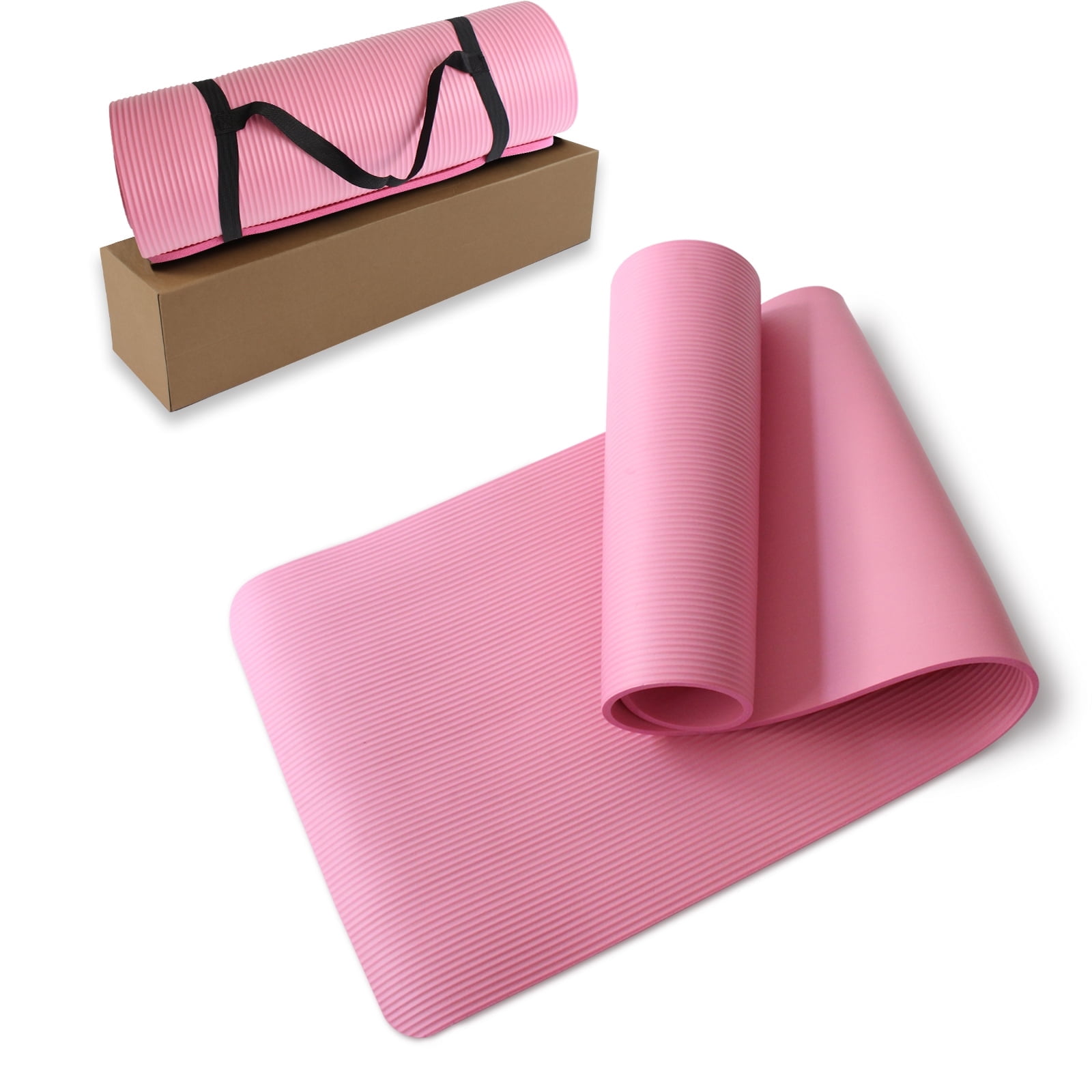 Yoga Mat 1/2 inch thick for Women Men Kids,Non-slip Yoga Mats for