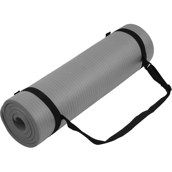 Yoga Mat 1.5 cm Extra Thick High Density Exercise Mat for Various Yoga Exercises Anti-Tear Exercise Yoga Mat with Carrying Strap