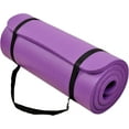 thumbnail image 1 of Yoga Mat, 1-Inch Extra Thick High Density Exercise Mat, Anti-Tear Exercise Yoga Mat with Carrying Strap, Suitable for Various Yoga Exercises, Multiple Colors, 1 of 9