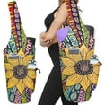 thumbnail image 1 of Yoga Mat Bag - Large Opening Long Tote Yoga Mat Carrier Holder Bag with Waterproof Wet Zipper Pocket and Drawstring Water Bottle Pocket - Yoga Bag Fit Most Size Mats, 1 of 6