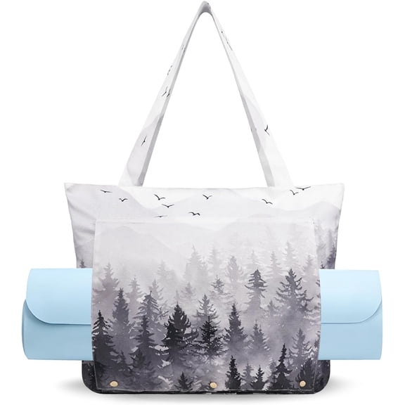 Yoga Mat Bag Yoga Bags and Carriers Fits All Your Stuff Yoga Tote Bag with Zipper Pocket Yoga Mat Carrier Pilates Bag Take in Out Mat Easily