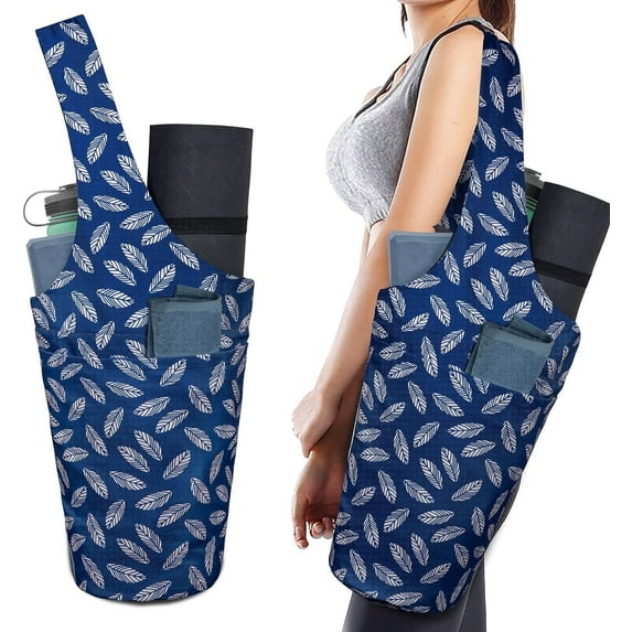 Yoga Mat Bags and Carriers Fits All Your Stuff,Yoga Mat with Bag With Large Side Pocket & Zipper Pocket,Yoga Gifts for Women and Yoga Lover