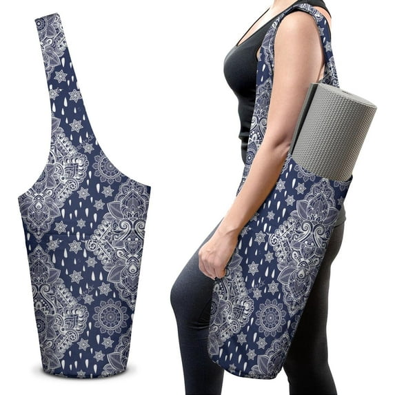 Yoga Mat Bags and Carriers Fits All Your Stuff,Yoga Mat with Bag With Large Side Pocket & Zipper Pocket,Yoga Gifts for Women and Yoga Lover