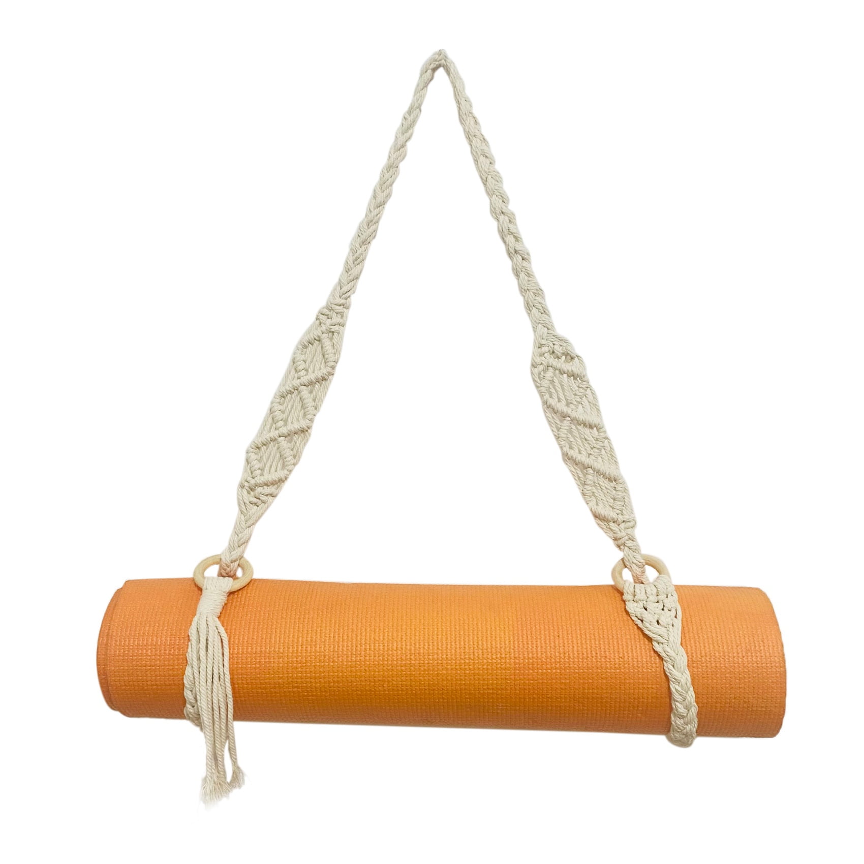 Yoga Mat Carry Strap Handmade Boho Crochet Macrame Adjustable Shoulder  Strap for Yoga Mat Exercise Fitness
