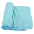 Yoga Mat Cover Anti Slip Yoga Mat Towel Fitness Exercise Blanket for Yoga Gym 183 x 63cm(Sky