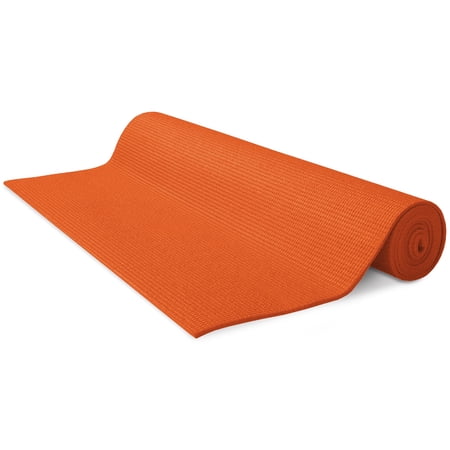 Sticky 60" x24" Yoga Mat - 3mm Thick Comfortable Workout Floor Mat for Kids - Foldable Yoga Mat for Yoga, Pilates, Gym and Stretching, Lollipop